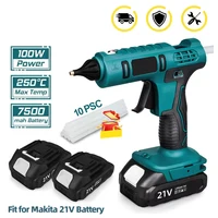 Pistola de Silicona Caliente Inalámbrica 100W para Batería Makita 18V
