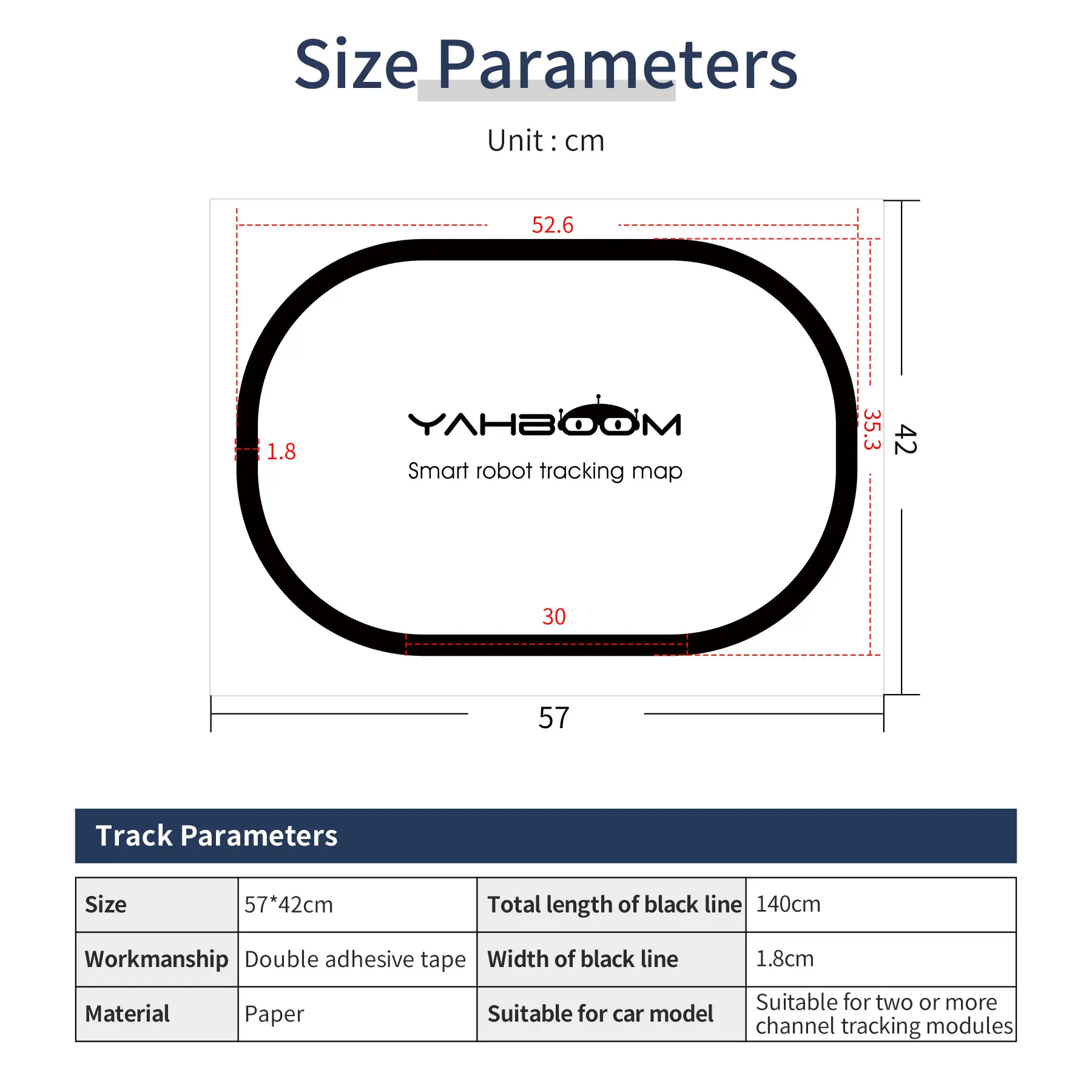 Yahbom Paper Tracking Maps Black Line and White Easy to Carry for 2-Path Infrared Line Patrol Module Microbit Robot Car