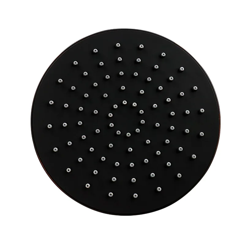 BECOLA matte black shower head bathroom ABS plastic shower faucet fashion BLACK rainfall shower nozzle