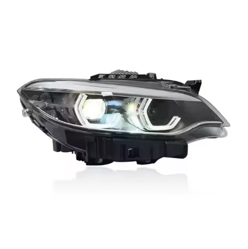 SJC Yellow White DRL Headlight for 2 Series M2 F87 F22 CSL 2014-2017 Headlight Yellow Daytime Running Light Dual Color