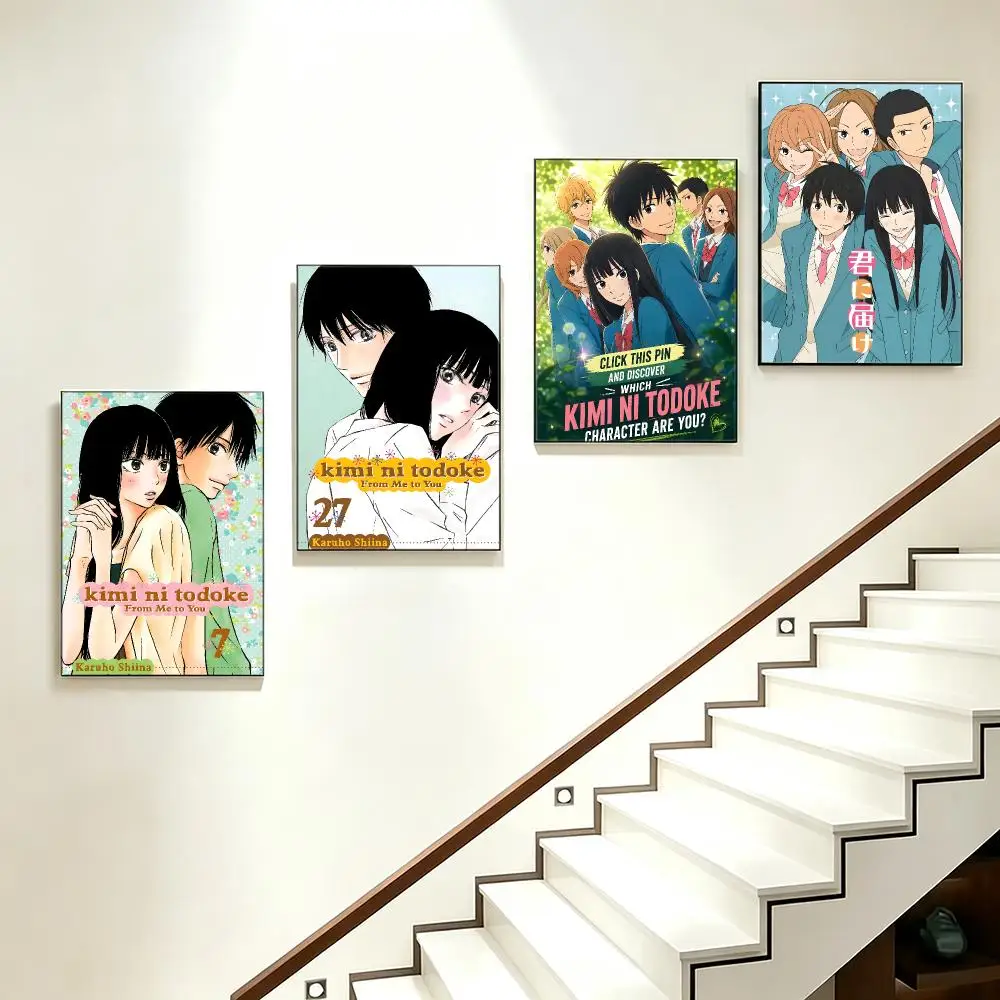 anime Kimi ni Todoke Poster Poster HD  Printing Soothing and Cream Style Home Decor for the Living Room cafes Gift Giving