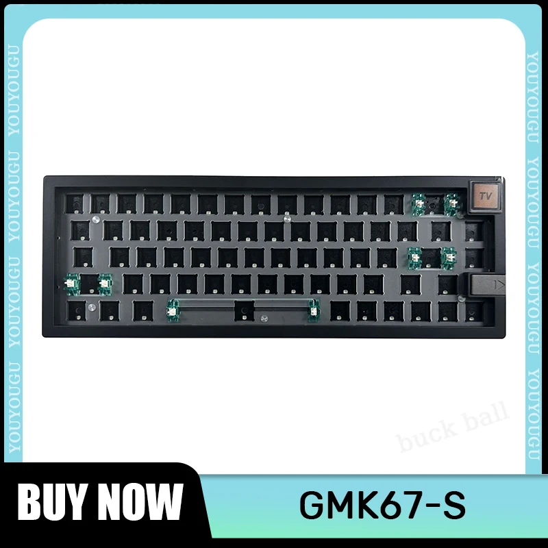 

Zuoya Gmk67 S Mechanical Keyboards Kit Wireless Bluetooth 3 Mode With Screen Rgb Backlit Via Hot Swap Gasket Gaming Keyboard Kit