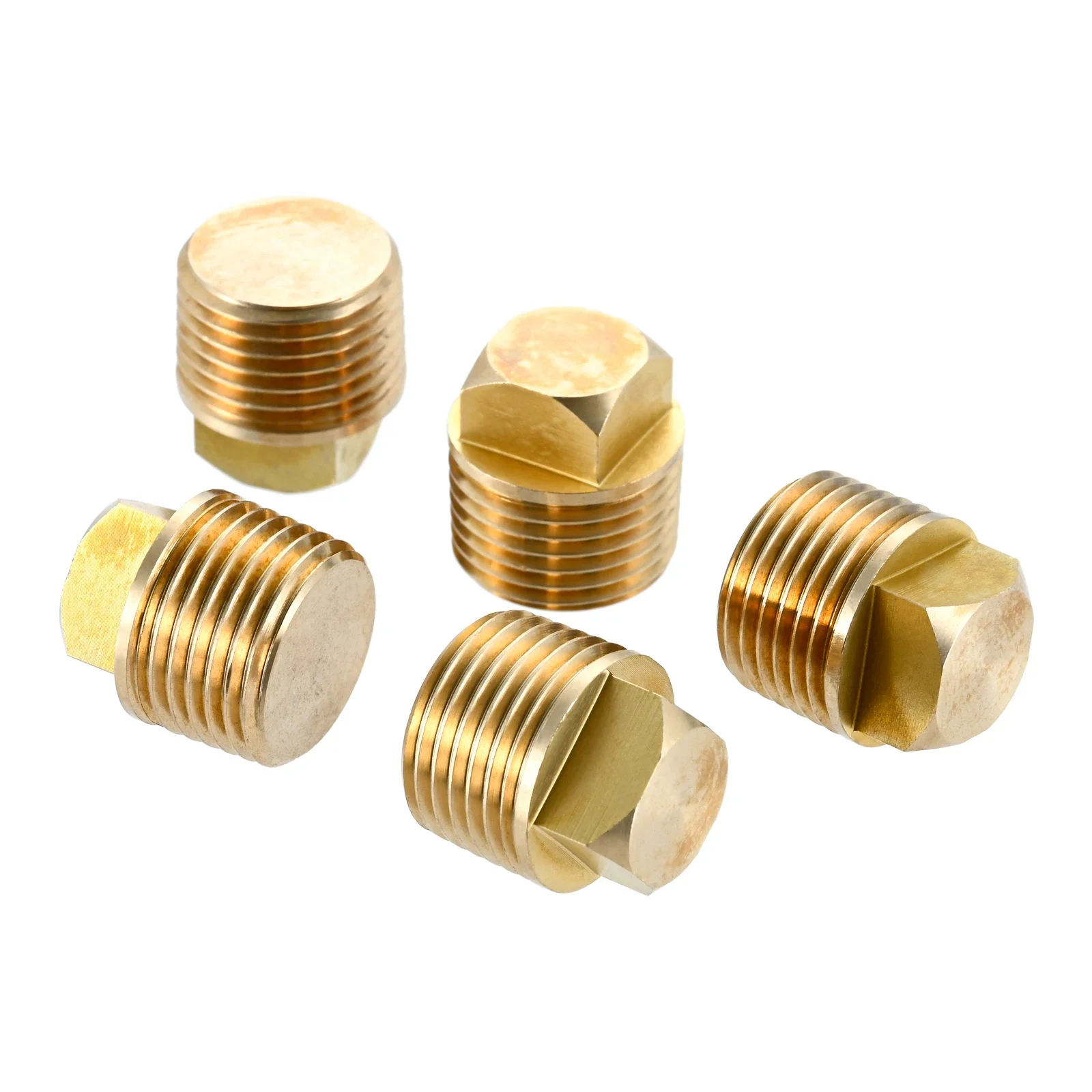 5Pcs Boat Drain Plug,1/2 Inch NPT Solid Brass Boats Thread Drain Plug Fits Most Boat Hulls Yacht Marine Accessories