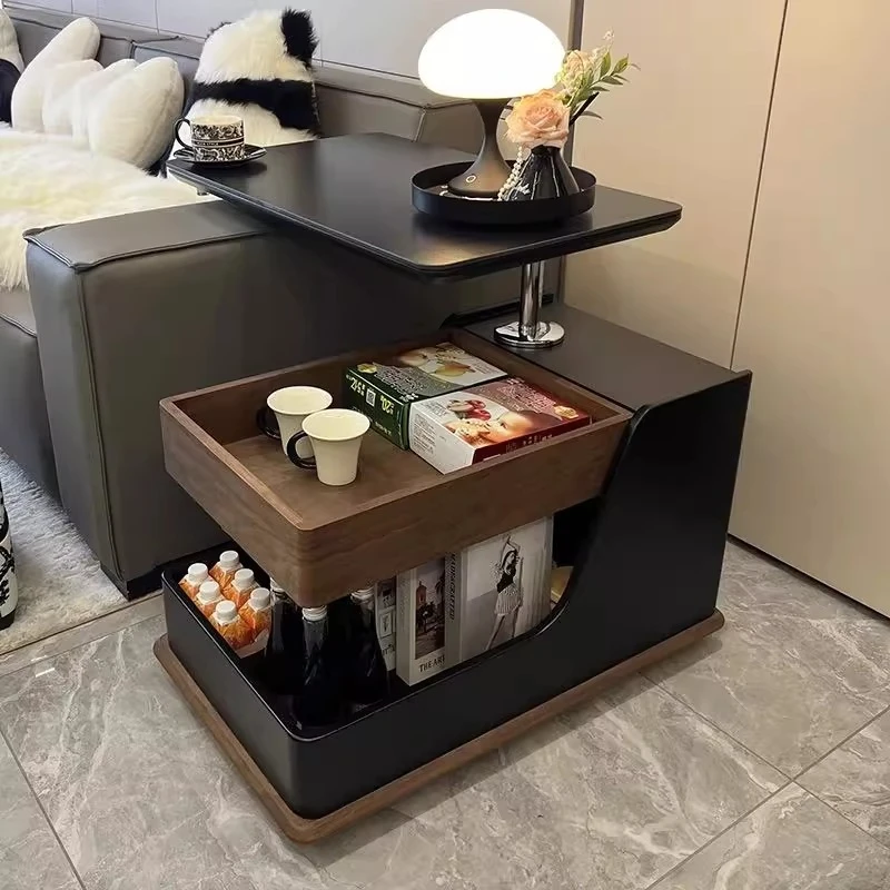 Living room side rock slab removable sofa side table bedside side cabinet premium coffee table locker