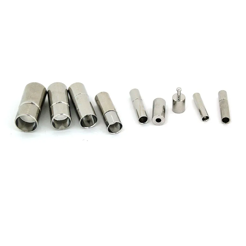 10 Stück Kupfer-Schnallen-Endkappen, Bajonettverschluss für Schmuck, 2 3 4 5 6 8 mm, Kordelverschluss, DIY-Armband, Halskette, Schmuckzubehör – Detail 4