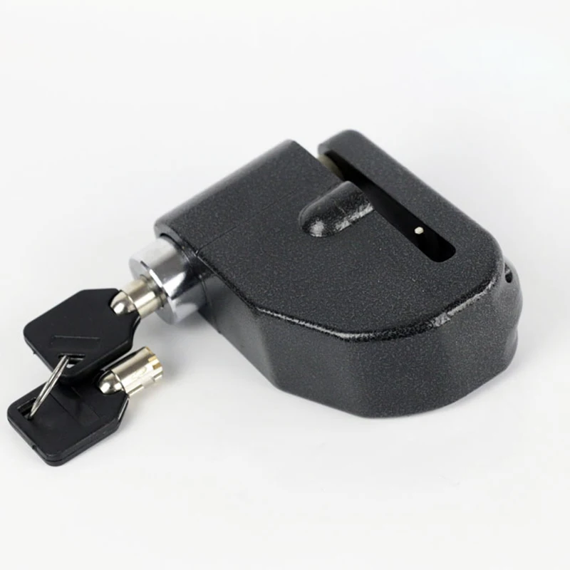 Motorcycle Alarm Lock Wheel Disc Brake with Key Motorcycle Scooter Bicycle Waterproof Anti-Theft Aluminum Alloy Safety Brake Loc