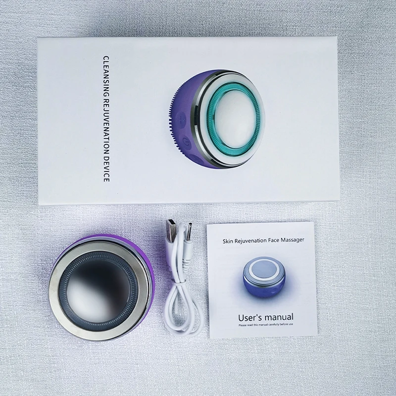 防水シリコン洗顔ブラシ　ディープクレンジング　フェイスデバイス　黒ずみ除去　パーソナルケア　美容製品　黒色