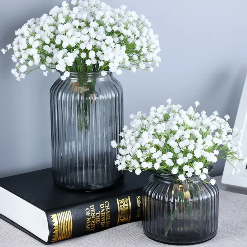 1PC 108Heads Babies Breath Artificial Flowers Plastic Gypsophila DIY Floral Bouquets For Handmade Wedding Party Home Decoration