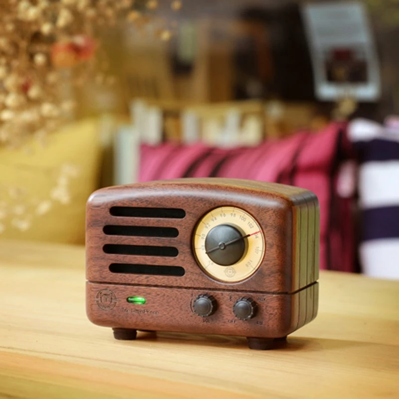 MUZEN The Little Prince Bluetooth Speaker Mao King Walnut Wood Wireless Radio Tesslor OTR Speaker Desktop Music Player MW-2A