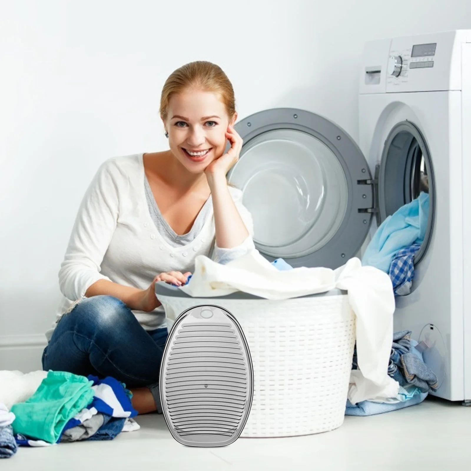 

Non-Skid Plastic Washboard For Socks Underwear Wavy Surface Laundry Board Water-Resistant Durable Household Washing Tool With