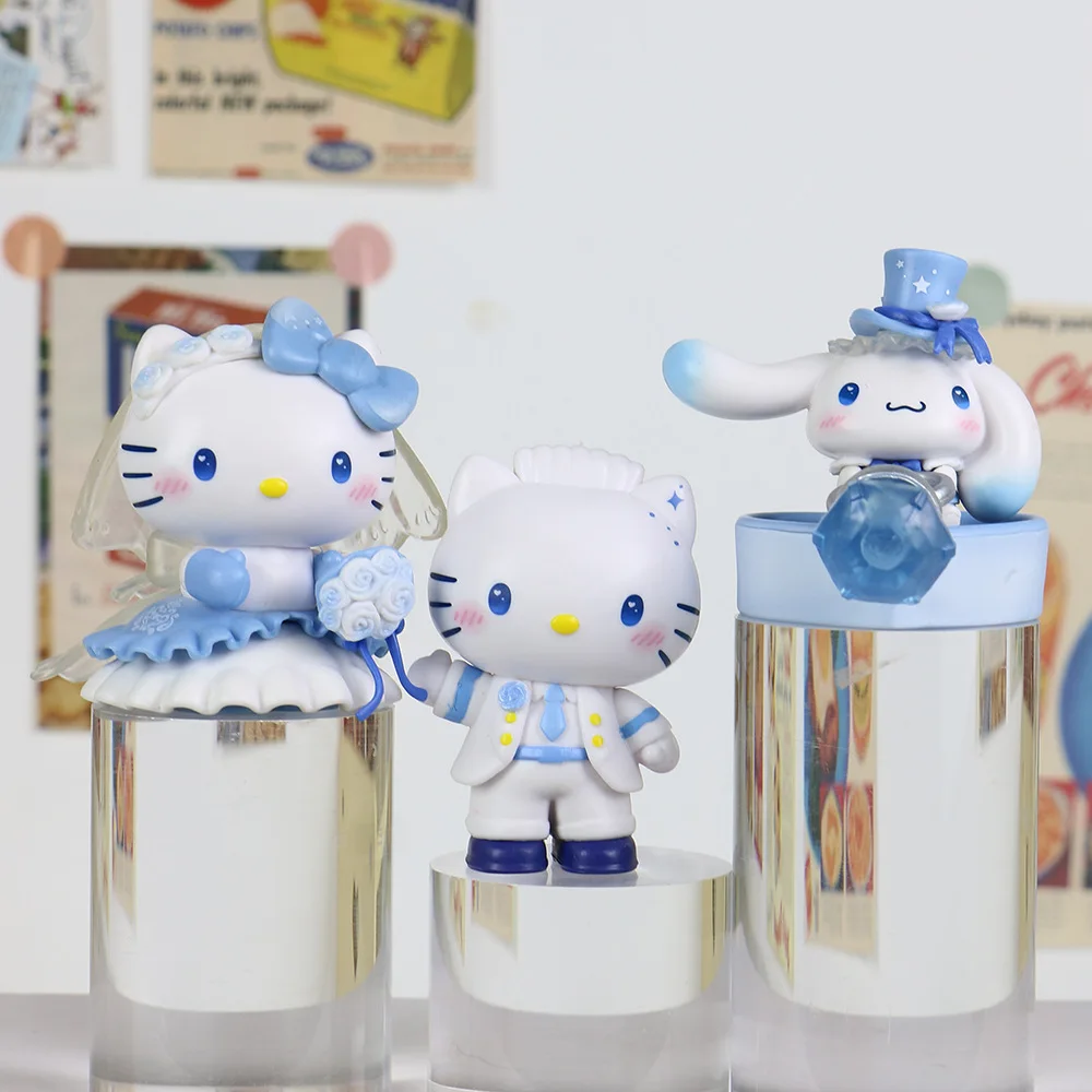 Romantic Wedding Series Blind Box Figurines Cute Couple Dolls Desktop Ornaments Trendy Collectible Model Toy Home Decor Gift view 3