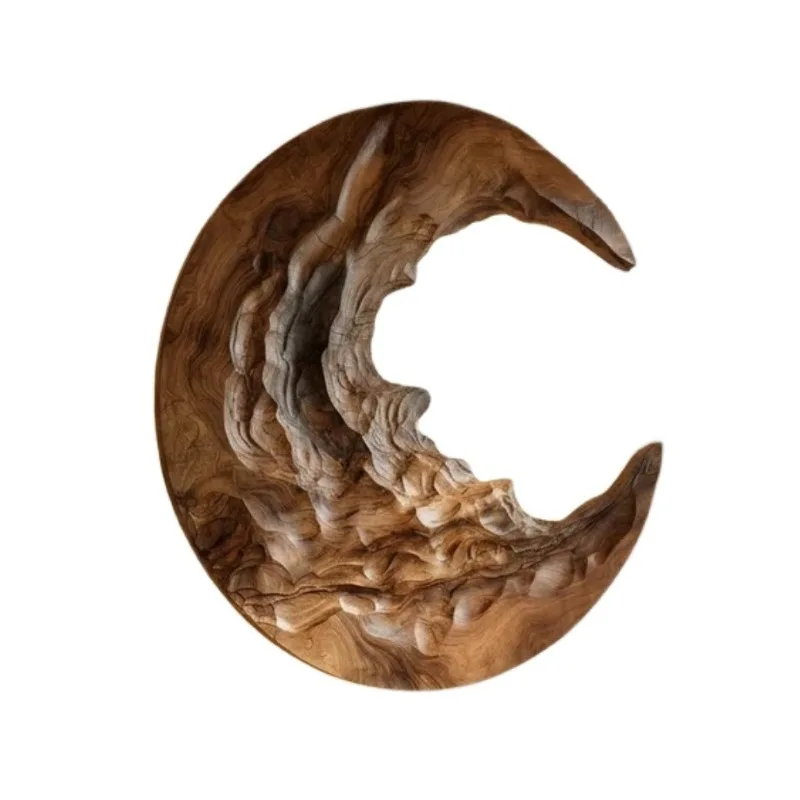 Wood grain relief luminous wall decoration living room background wall decoration hotel soft hanging