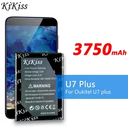 KiKiss 3750mAh 1ICP4/62/91 Battery for Oukitel U7 plus U7plus Cell Phone Replacement Batteries