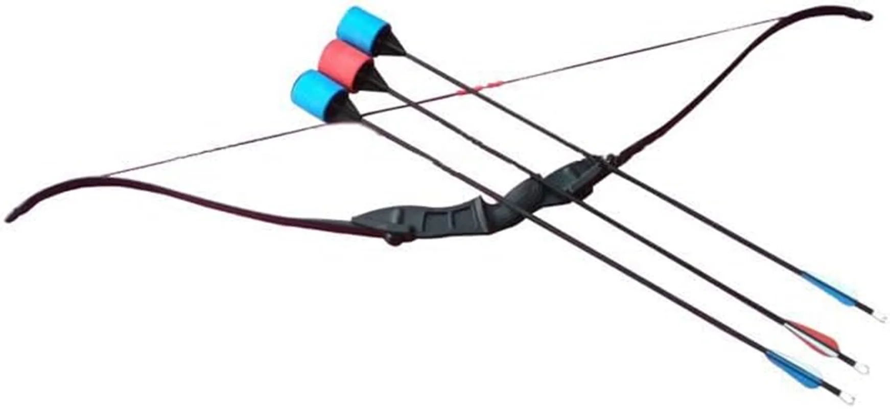 1 Longbow + 6 EVA Arrows for Inflatable Archery Range Floating Ball Shooting Archery Target Interactive Sport Games