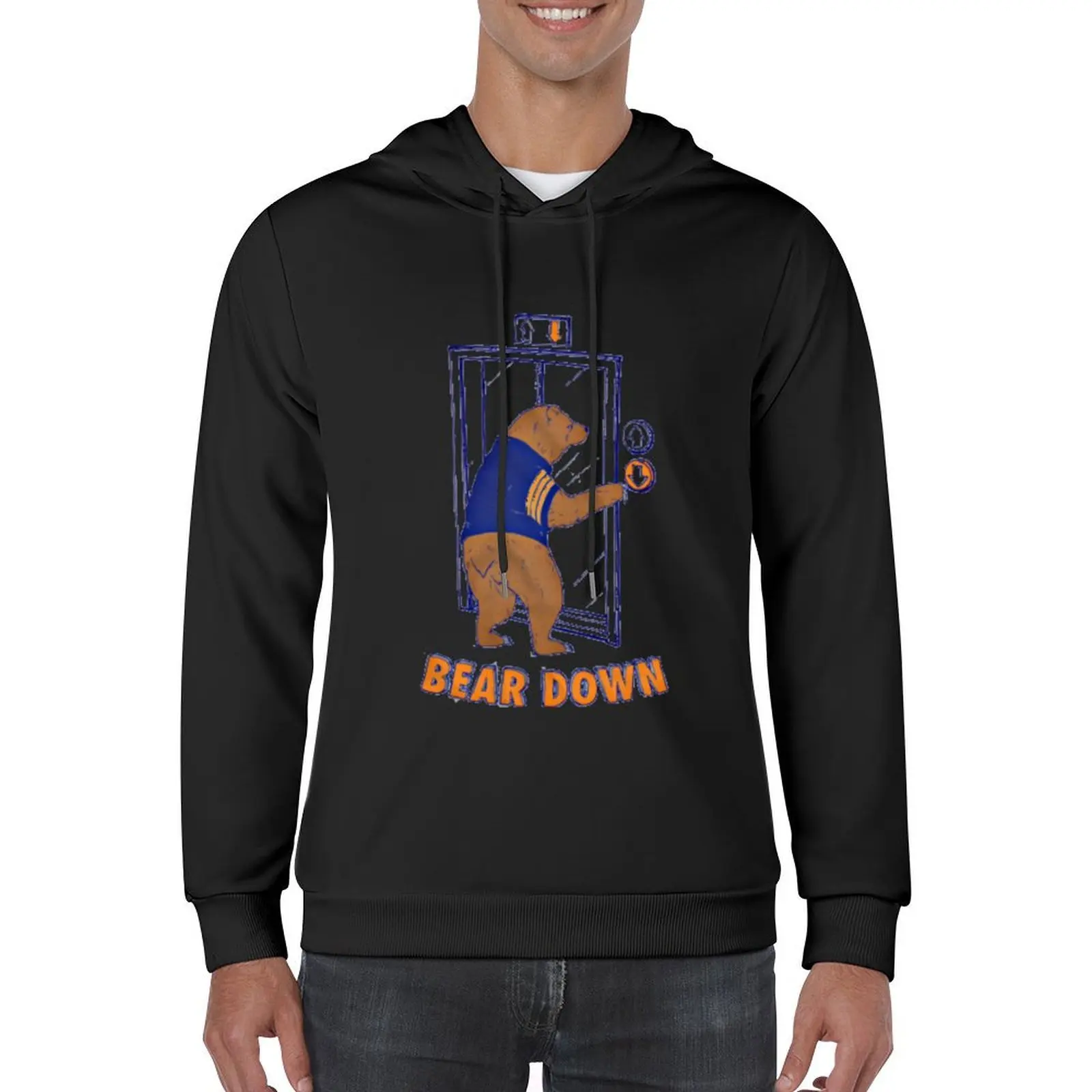 Bear Down هوديي ملابس الرسوم المتحركة للرجال مصمم الملابس بلوزة ملابس رجالي هوديس للرجال