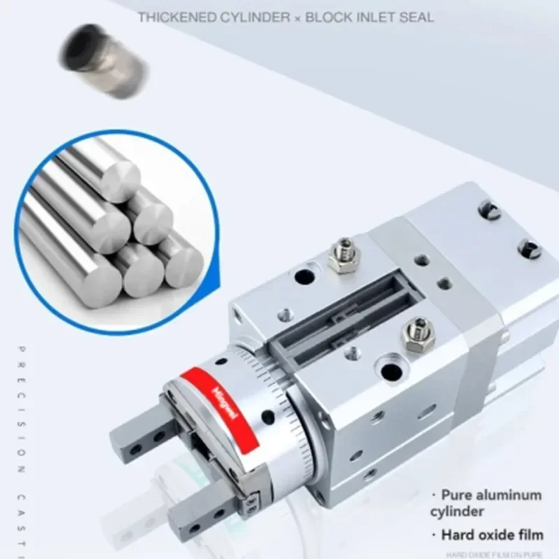 Pneumatic Rotary Finger Gripper / Rotary Gripper Cylinder with Jaws