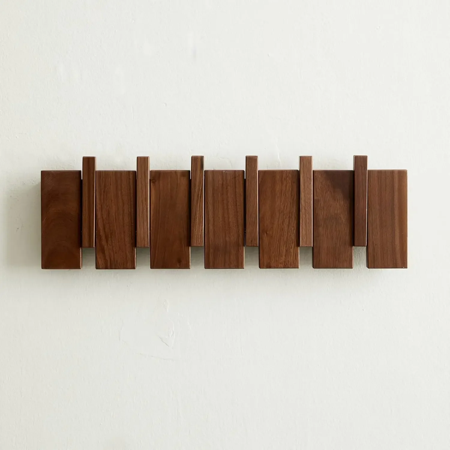 Wood Coat Rack Wall Mount Wall Hanger Keys Hanger Beech Walnut Door Hook Hat Organizer Porch Entry Door Hanger HOME DECOR 4