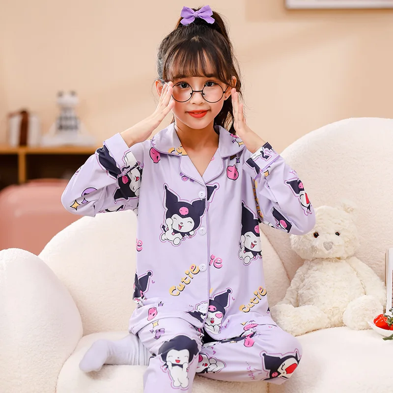 

Pajamas Set SANRIO Printed Homewears Cartoon-themed and Breathable Fashion Children’s Home Clothings Cute CartoonGift