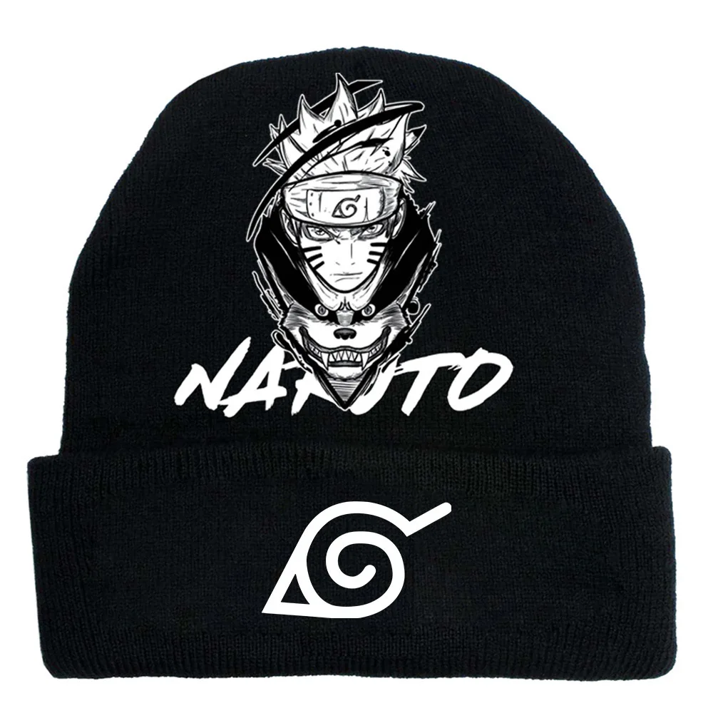 Anime Naruto Gebreide Muts Cartoon Naruto Anime Winter Gebreide Muts Warme Oorbeschermer Wintermuts voor Kerstmis Speelgoedcadeau