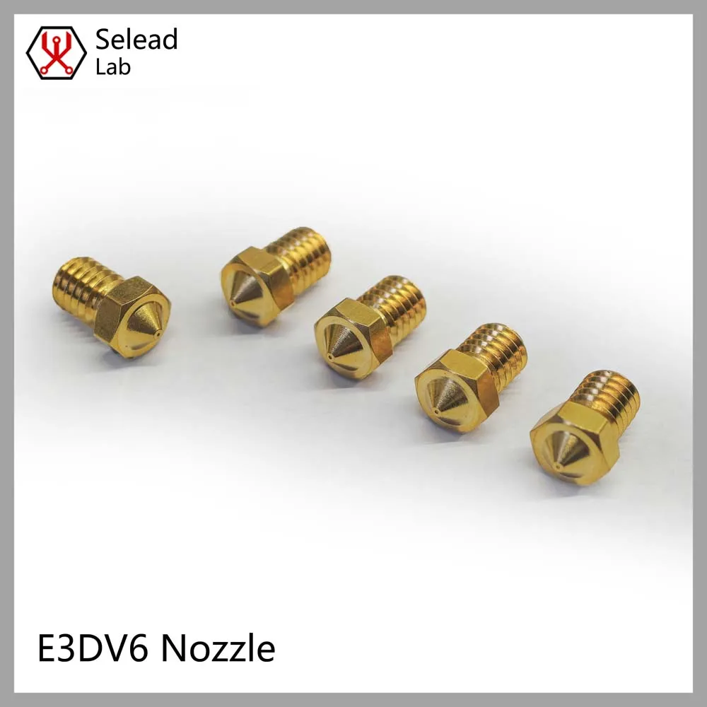 Seleadlab 5/10pcs 3D Printer VORON Accessories Nozzles 0.4mm  E3D V6 For 1.75mm TPU PLA PETG ABS Filament