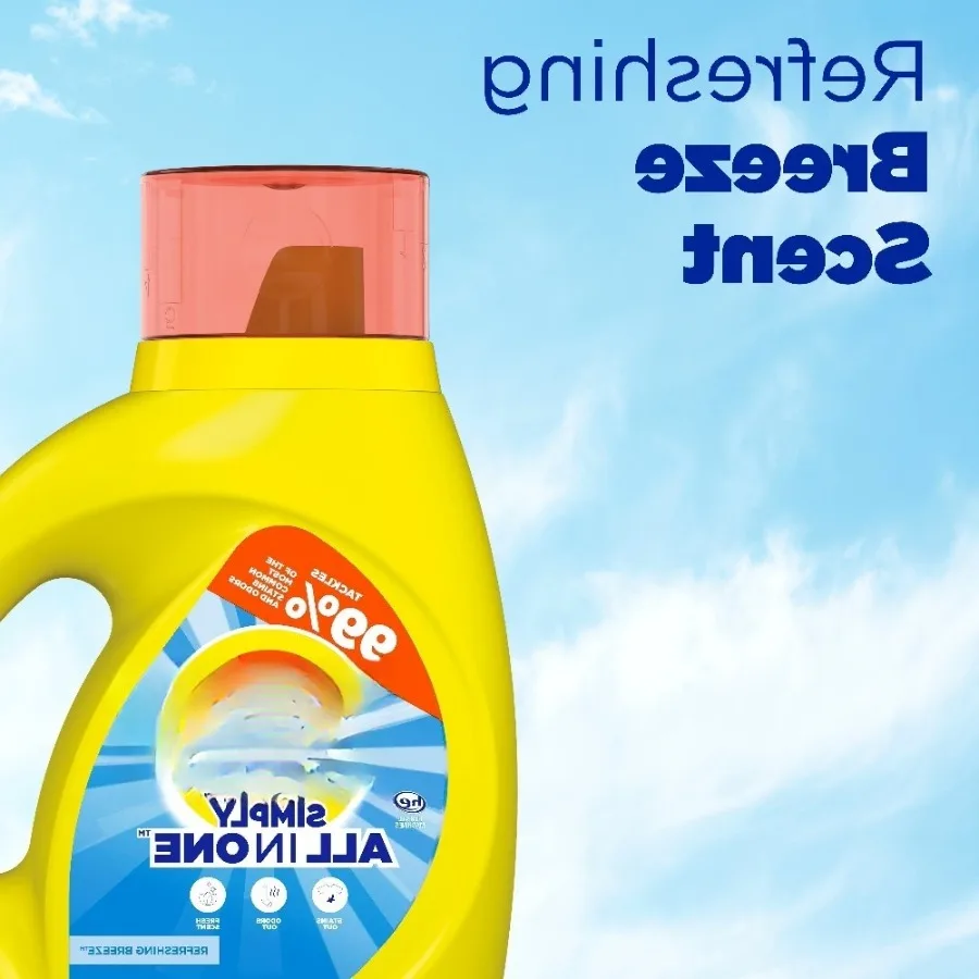 ICUTE-Tide Simply Laundry Detergent Liquid All-In-One, Refreshing Breeze Scent, 117 Fl oz, 89 Loads