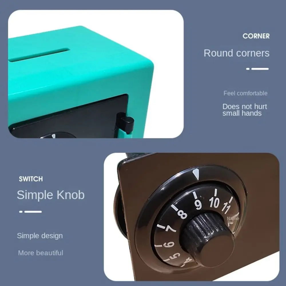 Coin Saving Automatic Deposit Banknote Code ATM Rotating Password Birthday Gift Money Box Piggy Bank Cash storage Box Coin Bank