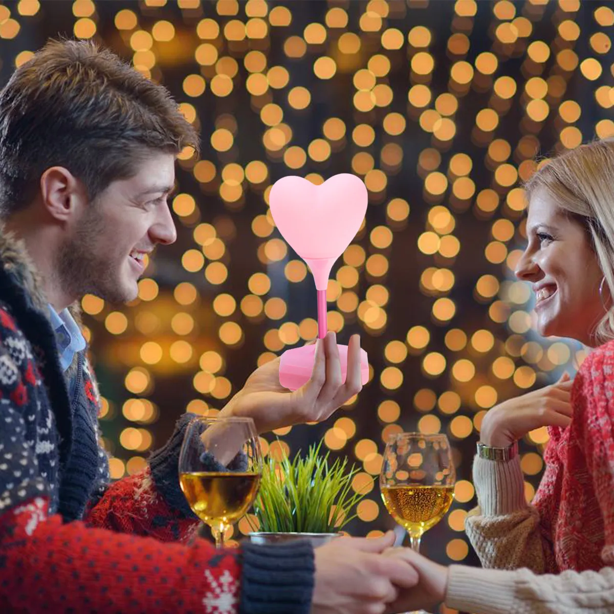 

Светодиодный ночник «Нежное сердце» с сенсорным управлением, регулировкой яркости, беспроводной прикроватной лампой и мягкой защитой для глаз, 800 мАч