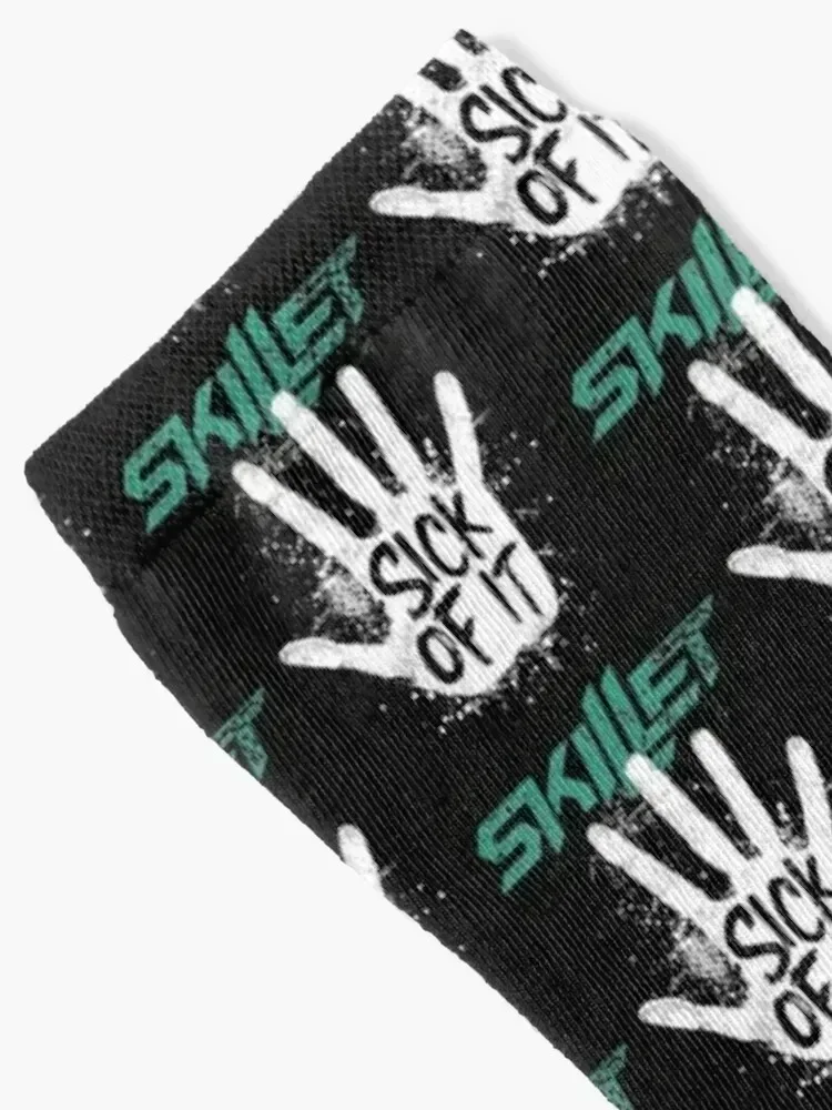 Skillet Sick Of It Socks christmas stocking custom sports Christmas Mens Socks Women's