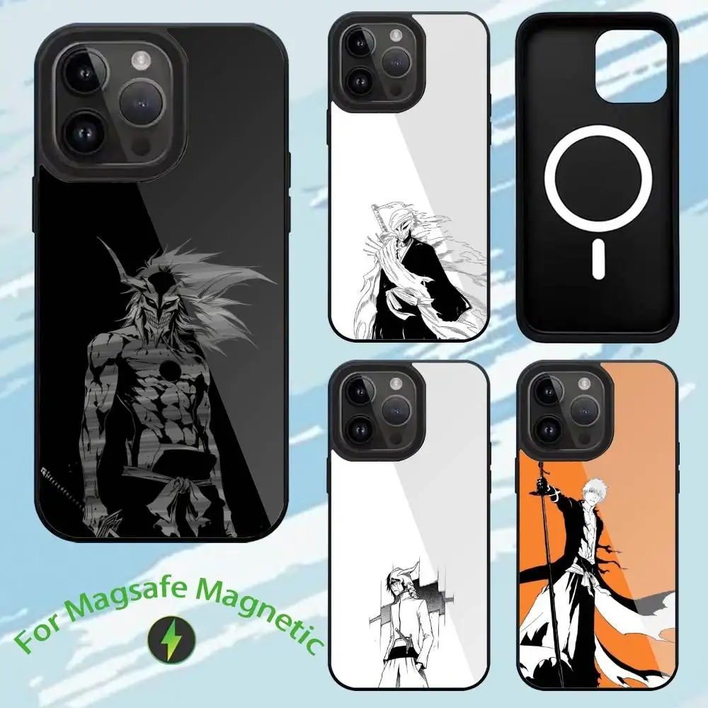 

COOL Anime B-Bleach Phone Case For iPhone17,16,15,14,13,12,11,Plus,Pro,Max For Magsafe Wireless Charging cover