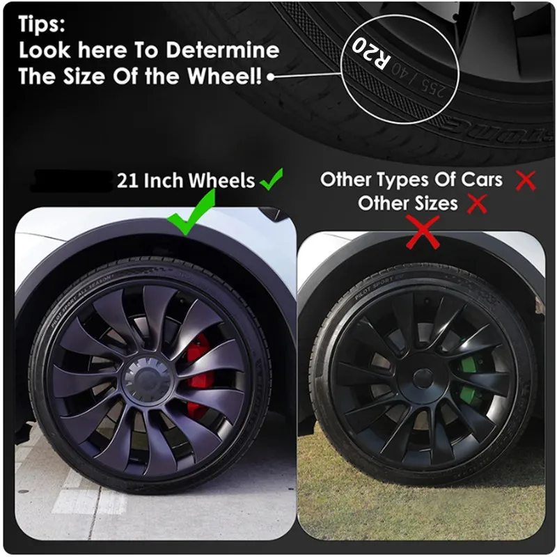 Tesla type wheel protector is designed for rim protector 20 inch 4 PCS wheel protector ABS rim protection accessories