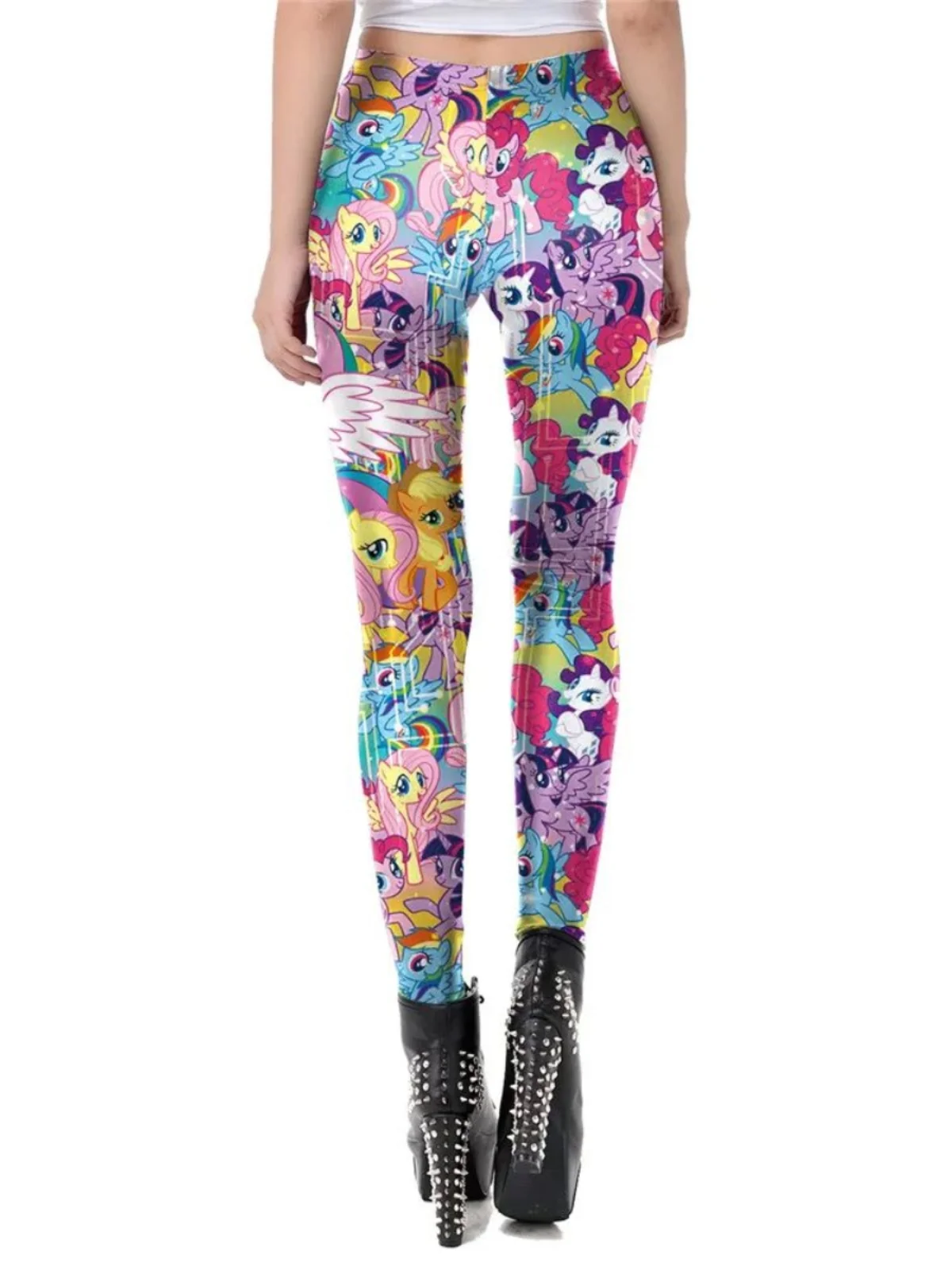 Hohe Taille Gedruckt Street Sle Enge Hosen Frauen Faionable Basis Schicht Casual Lange Hosen