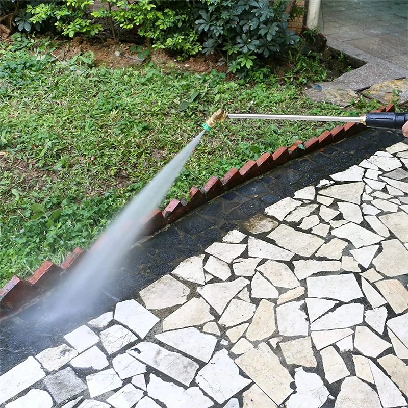 Hochdruckreiniger Spritzpistole Verlängerungsdüse 4000PSI Spritzpistole Autowaschzubehör Verlängerungspistole Riemen 1/4 Schnellanschluss