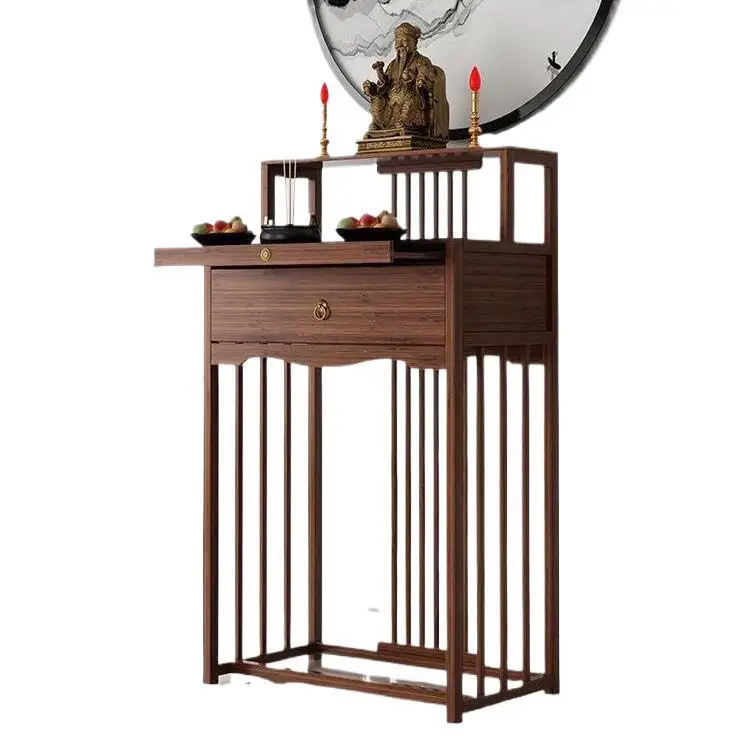 Cz  niche new chinoiserie standing buddhist altar for home incense altar modern shrine guan gong bodhisattva tribute altar