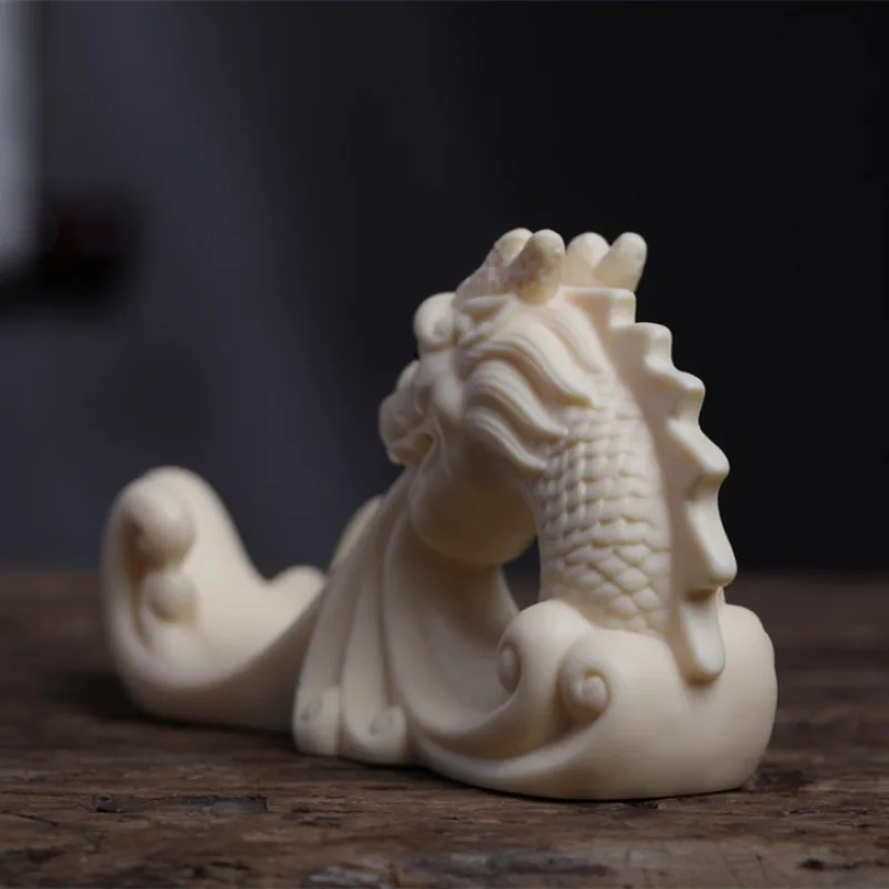 Factory Direct Supply Ivory Nut Xianglong Saucer Decoration Faucet Tea Table Home Creative Desk Ornament Bodhi Seed Crafts