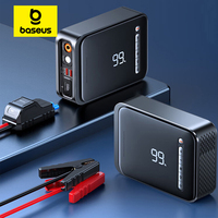 Baseus 2 In 1 Car Air Pump 8000mAh Power Bank Portable Air Compressor with LCD Digital Display Car Tire Inflator Pump
