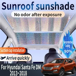 Auto Part For Hyundai Santa Fe DM 2013~2018 2015 2017 Car Sunroof Sunshade 2X Heat Insulation Sun Protection Cooling Accessories