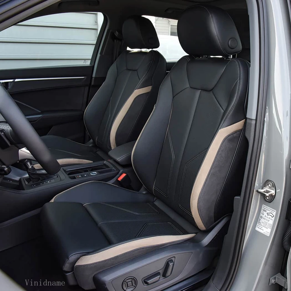 For Audi Q3 F3 2018 2019 2020 2021 2022 2023 2024 2025 PU Leather Custom Car Seat Covers Full Set Interior Accessories