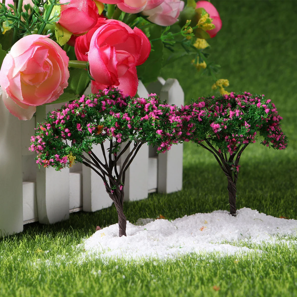 10 PCS Garden Decorations Simulation Tree Mini Trees for Terrarium Micro Landscape