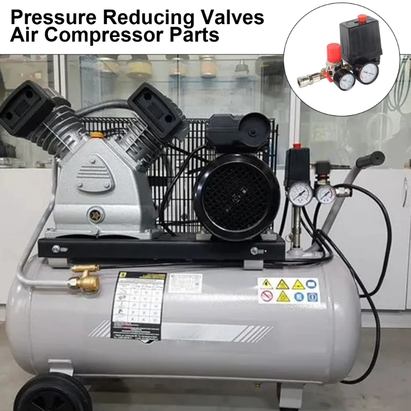 Pressure Switches Manifolds Regulator Gauges Air Compressor Pressure Switches Control Valves 90-120PSI for Compressing Machine