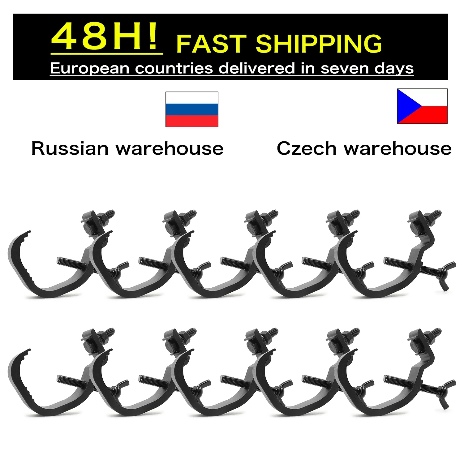 10Pcs/Lots LED Par Light Hook Professional Stage Equipment Stage Light Truss DJ Club Aluminum Light Hook Light Stand
