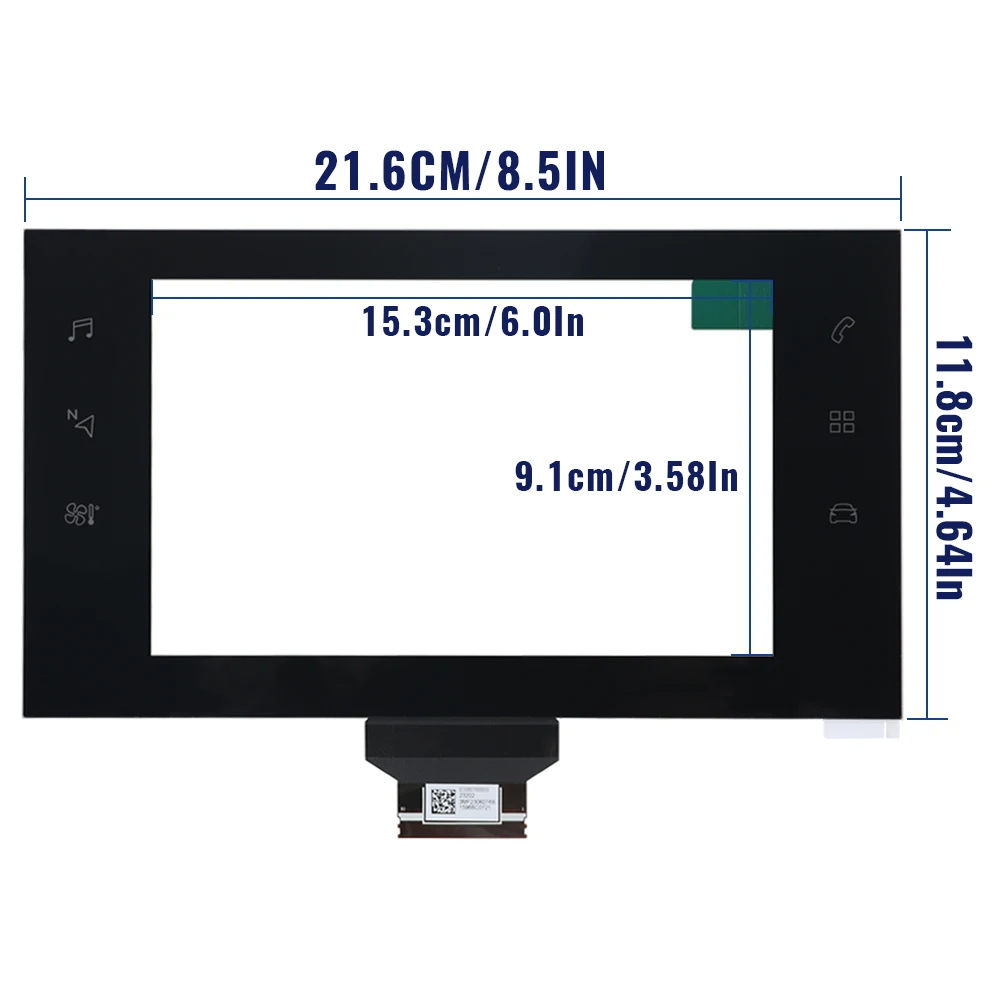 7 inch 61 Pins Glass Touch Screen For Peugeot 308 408 Citroen RCC LPM070G215A Car Radio Digitizer Parts