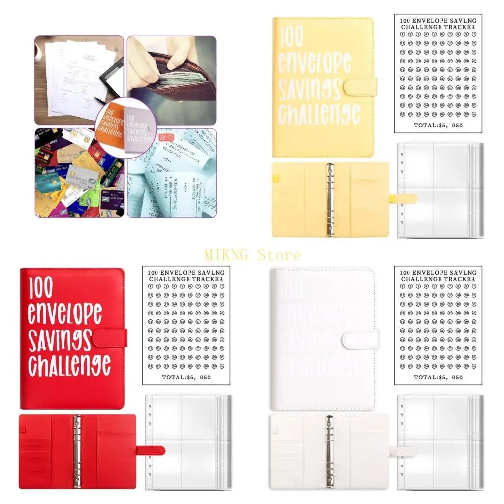 Refillable Budget Binder with Cash Envelopes and 1-100 Numbered Stickers, Budget Planner Binder Journal for Saving best sale