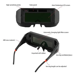 Mask Filter Powered Glasses Chameleon Frame Solar Darkening LCD Mask Goggle Auto Welder Helmet Welder Eyes Welding Light Helmet