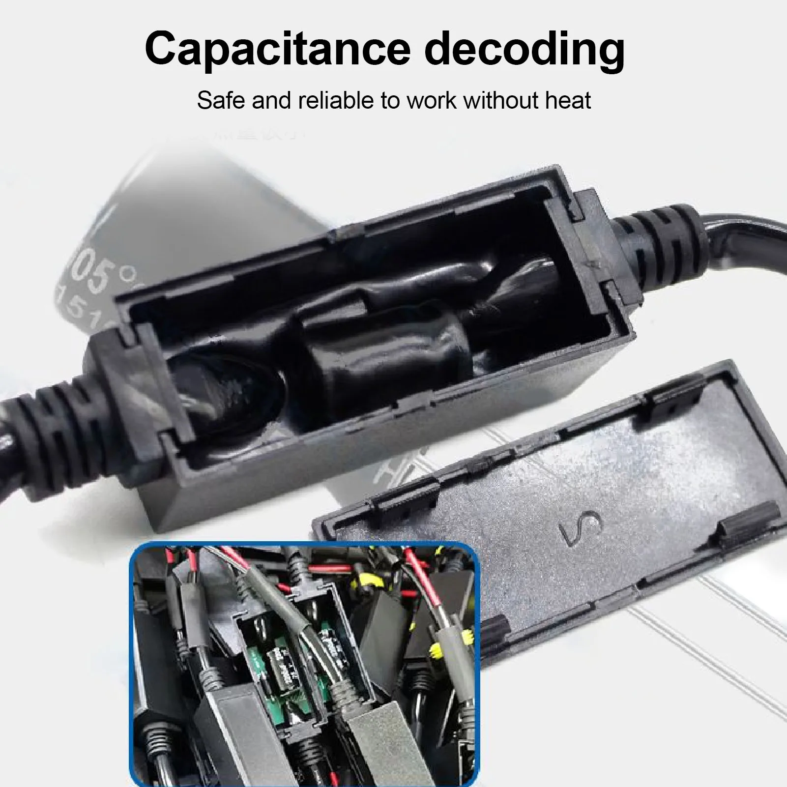 Universal H4 CANbus Decoder Kit 2Pcs Load Resistor Integrated No Wiring H4 Headlight Models LED Headlight Resistor Decoder