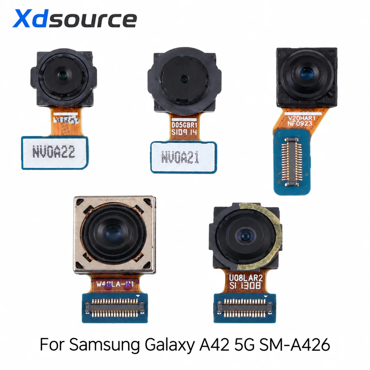 Camera Set For Samsung Galaxy A42 5G SM-A426 Depth + Macro + Wide + Main Camera + Front Camera