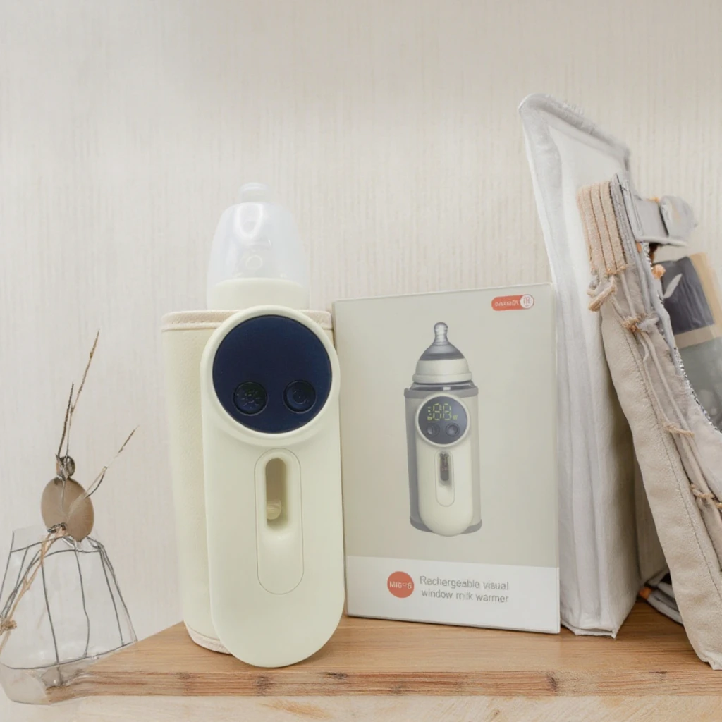 2026 New Portable 8000mah USB Rechargeable Bottle Heater Temperature Controlled for Outdoor Use for Heating Baby Food Milk