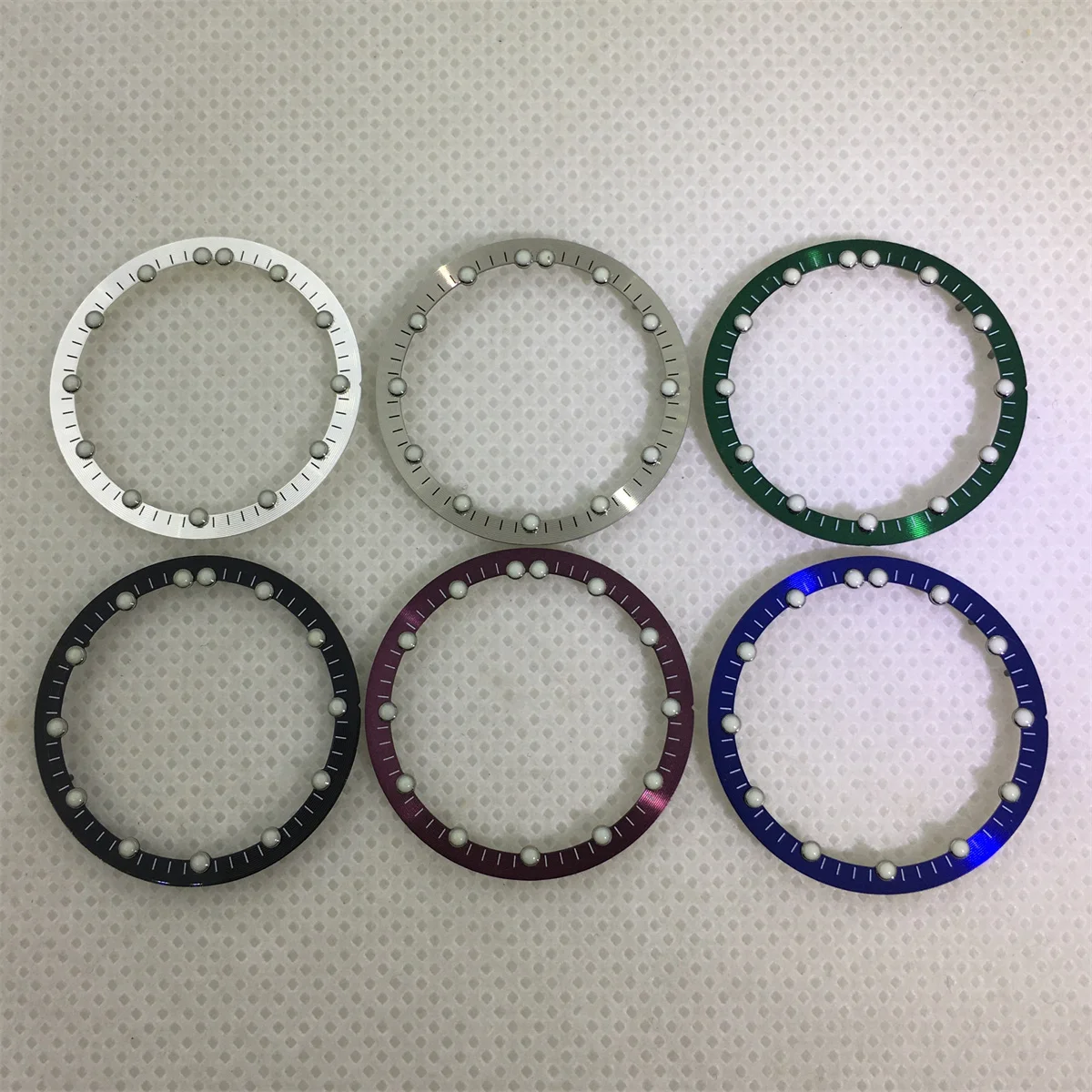 NH70 28.8mm black and white green blue grey red dial NH70 NH71A NH72 skeleton movement C3 green Luminous men\'s watch accessories