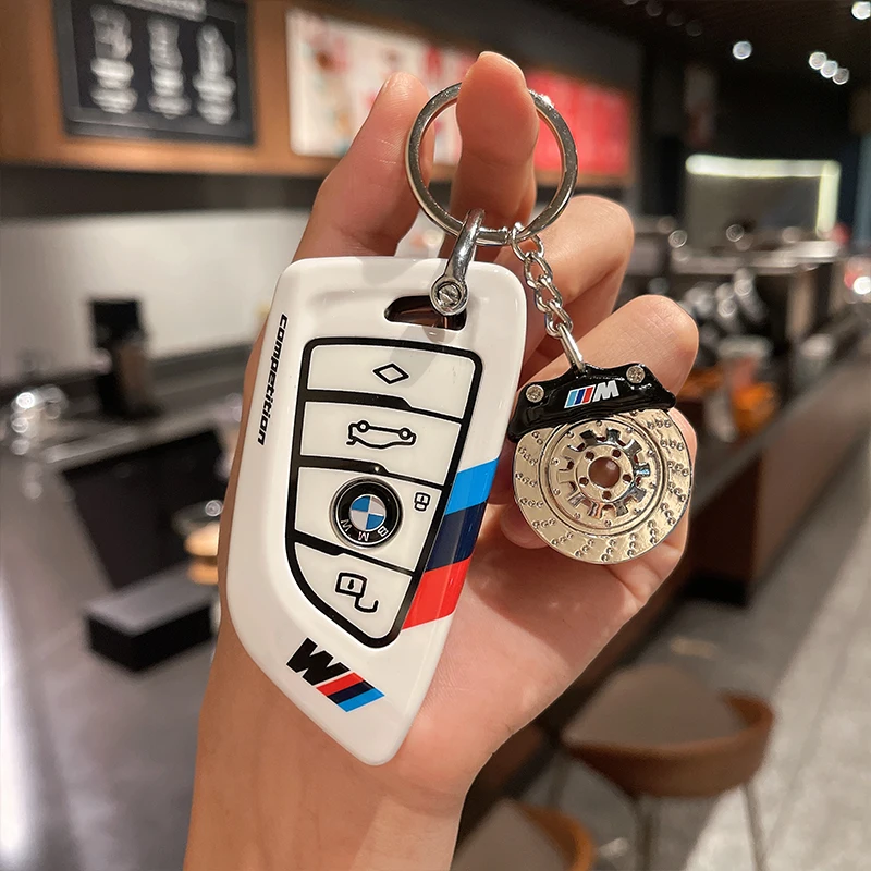 Car Key Case Cover For BMW 1 2 3 5 6 7 8 Series X1 X2 X3 X4 X5 X6 X7 Z4 3 4 Buttons Auto Remote Shell Protect Accessaries