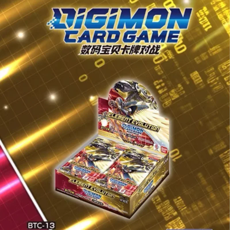 Hot Official Bandai Digimon TCG Card Pack BTC-13 Elemental Evolution Royal Knights Chinese Version Collection Game Gift for Kids