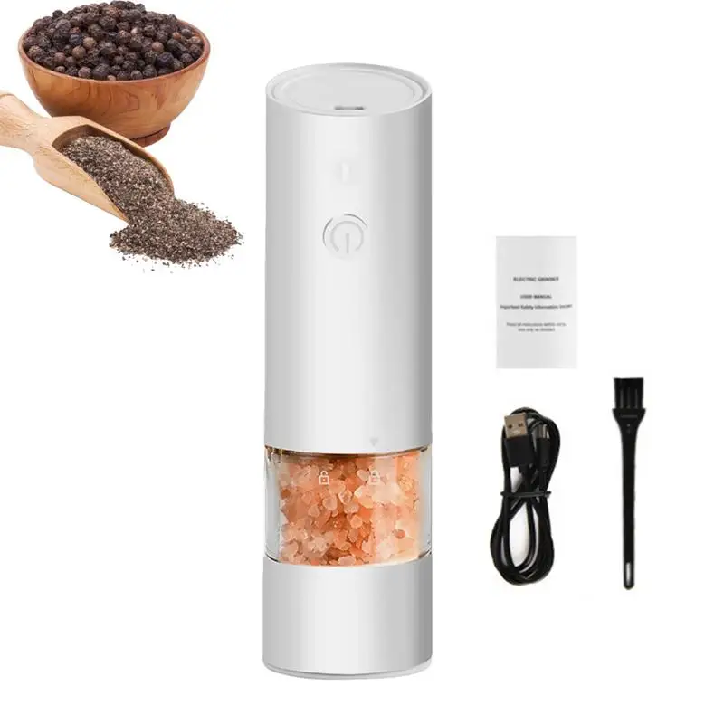 

Electric Salt And Pepper Grinder Battery Operated Pepper And Salt Mills With LED Light Automatic Adjustable Coarseness Pepper